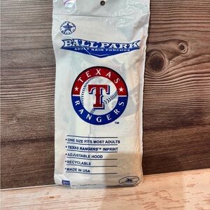 Texas Rangers Adult Rain Poncho